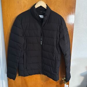 Calvin Klein Puffer Jacket Mens Medium Black Zip Pockets
